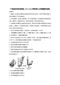 广东省深圳市龙岗区2025-2026学年高三上学期期中生物试题（学生版）