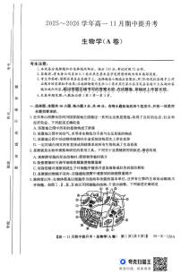 山西省部分学校2025-2026学年高一上学期11月期中生物试题