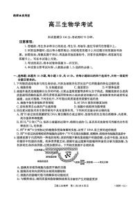 2025年河南金太阳高三上学期11月生物试题无答案