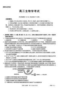 河南省金太阳2026届高三上学期11月联考生物试题（含答案）