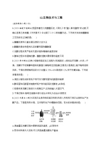 2026届高三生物二轮复习试题知识对点小题练12.生物技术与工程（Word版附解析）