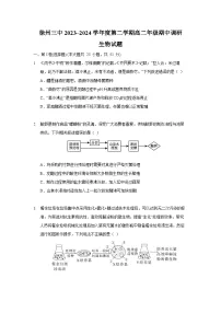 江苏省徐州市第三中学2023-2024学年高二下学期期中调研生物试题