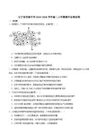 辽宁省实验中学2025-2026学年高二上学期期中阶段测试生物试卷（Word版附答案）