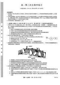 山东省菏泽市鄄城县第一中学2025-2026学年高一上学期12月月考生物试题