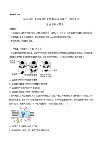 四川省绵阳中学2026届高三上学期期中考试 生物试卷(含答案）