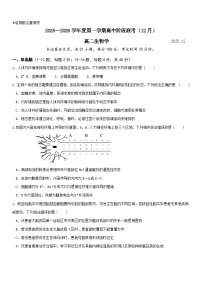 广东省多校联考2025-2026学年高二上学期12月期中生物试题