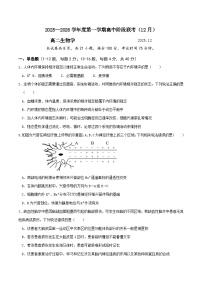 广东省多校2025-2026学年高二上学期12月联考生物试题（Word版附答案）