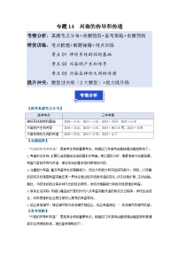 【高考二轮】通用版高中生物专题培优讲义专题14兴奋的传导与传递（原卷版+解析版）