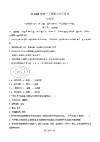 四川省泸州市泸县第五中学2025-2026学年高一上学期12月月考生物试题（Word版附解析）