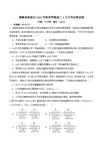 湖南省娄底市重点高中2025-2026学年高二上学期1月月考试卷 生物(含答案）