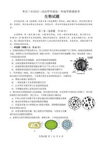 生物-山东省枣庄三中2025-2026学年高一上学期1月月考试卷及答案