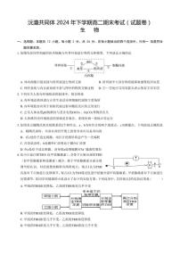 2024-2025学年湖南省沅澧共同体高二上学期期末考试生物试题（含答案）