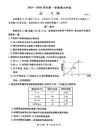 2026北京东城高二（上）期末生物试卷   无答案
