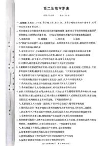 湖南师范大学附属中学2025-2026学年高二上学期1月期末生物试题（图片版，含答案）