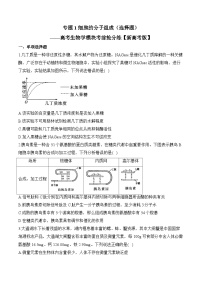 专题1细胞的分子组成（选择题）——高考生物学模块考前抢分练【新高考版】（含解析）(1)