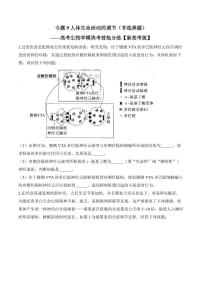 专题9 人体生命活动的调节（非选择题）——高考生物学第一轮复习模块分练【新高考版】（含解析）