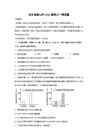2026届河北省唐山市高三下一模生物试卷（学生版）