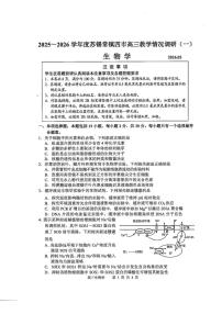 江苏苏锡常镇（苏州、无锡、常州、镇江）2026届下学期高三一模 生物试题+答案