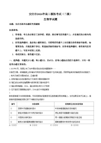 安徽省安庆市2026届高三二模生物试题（文字版，含答案）