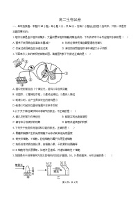 河北沧州市运东七县2025-2026学年高二上学期期末考试生物试卷（Word版附答案）