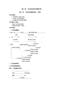 高中生物人教版 (新课标)必修3《稳态与环境》第5章 生态系统及其稳定性第1节 生态系统的结构教案