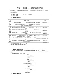 高考生物大一轮复习学案+作业第二单元  学案6　细胞器——系统内的分工合作