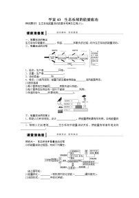 高考生物大一轮复习学案+作业第九单元学案43生态系统的能量流动