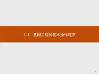 人教版 (新课标)选修3《现代生物科技专题》1.2 基因工程的基本操作程序示范课课件ppt