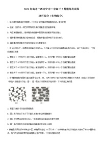 广西南宁市第二中学2021届高三下学期5月模拟考试生物试题+答案