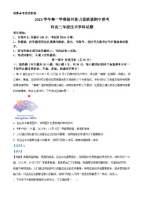 浙江省温州新力量联盟2023-2024学年高二上学期期中联考技术试题（Word版附解析）