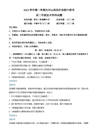 浙江省台州市山海协作体2023-2024学年高二上学期期中联考技术试题（Word版附解析）