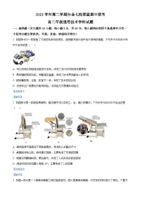 浙江省台金七校联盟2023-2024学年高二下学期期中联考通用技术试卷（Word版附解析）