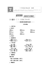 高中语文人教统编版选择性必修 下册7.1 一个消逝了的山村学案