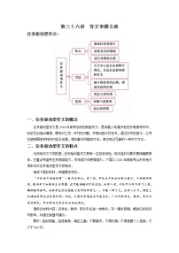 2022届高中语文二轮复习 第三十六讲 作文审题立意 精品教案 (新高考)