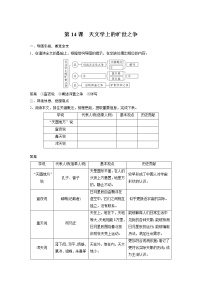 2021学年14 天文学上的旷世之争学案及答案