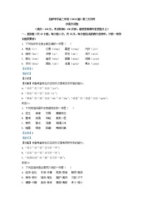 2022届西藏自治区拉萨市拉萨中学高三上学期第三次月考汉语文试题含解析