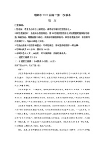 湖南省邵阳市2022届高三上学期第一次联考试题语文含解析