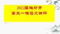 潍坊市高三一模语文试卷讲评课件PPT