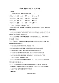 2020-2021学年6* 哈姆莱特(节选)课后测评