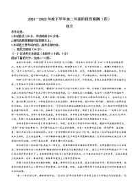 2022河南省创新发展联盟高二下学期阶段性检测（四）语文试题含解析