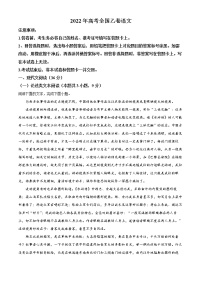 2022年全国乙卷试题语文真题(解析版)