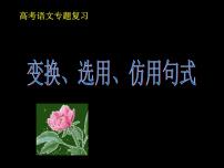 高考专题复习：变换、选用、仿用句式 课件72张