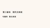 高考语文二轮复习3现代文阅读专题4考点2概括内容要点分析散文形象课件