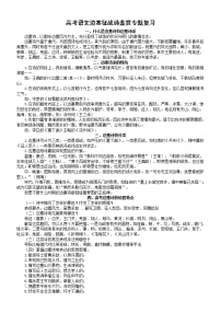 高中语文2023高考边塞征战诗鉴赏专题复习（知识讲解+专项练习）