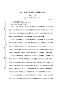 2021临沂高三上学期期中考试语文含答案