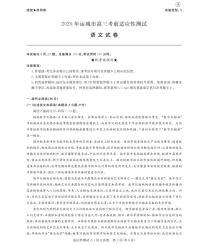 2020运城高三6月考前适应性测试语文试题（A卷）（可编辑）PDF版含答案