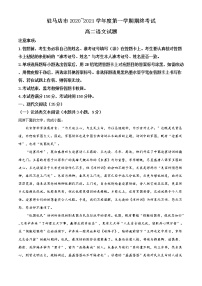 2021驻马店高二上学期期终考试语文试题含解析