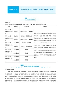 (全国版)高考语文二轮精品专题八《语言表达简明、连贯、得体、准确、鲜明、生动》(2份打包,解析版+原卷版)