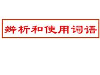 2023届高考语文二轮专题复习：辨析和使用词语 课件