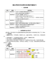 高中语文2023新高考信息类文本阅读专题复习